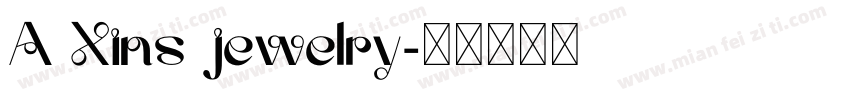 A Xins jewelry字体转换